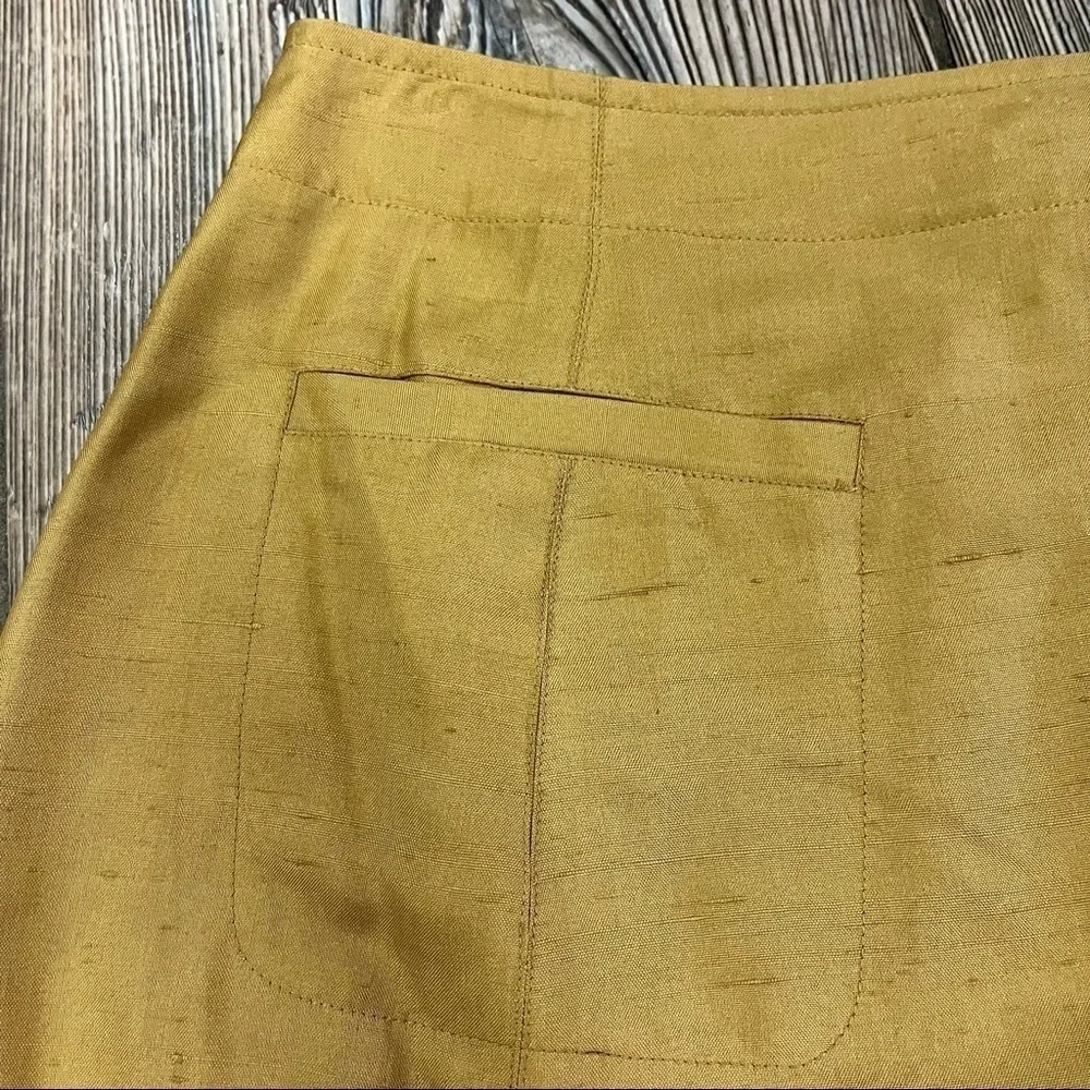 VINTAGE Telluride Clothing Co Silk Skirt Camel 6 - Picture 9 of 10